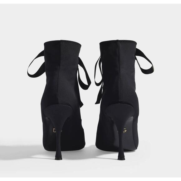 NEW Dolce & Gabbana Peep Toe Bootie Heels Size 38 - Picture 4 of 11
